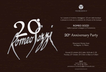 20th Anniversary Party Romeo Sozzi
